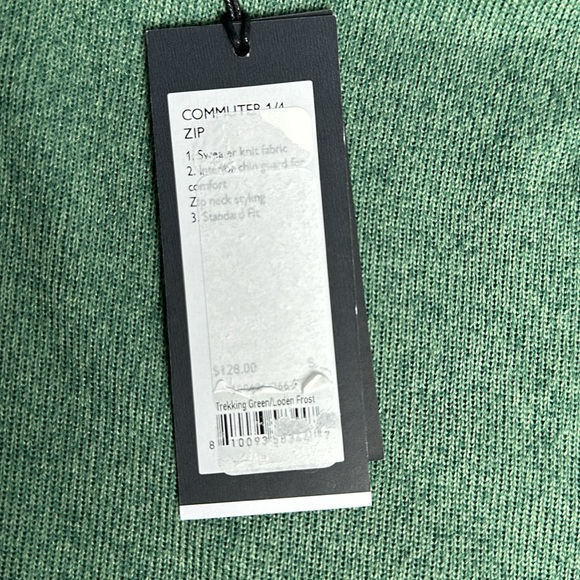Rhone Commuter 1/4 Zip Pullover Trekking Green Loden Frost Men's NWT - Picture 6 of 9